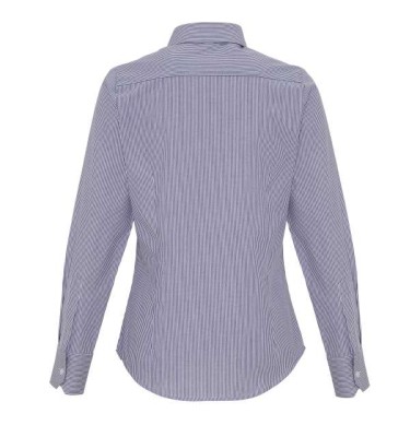 WOMEN'S COTTON RICH OXFORD STRIPES SHIRT