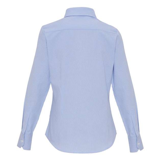 WOMEN'S COTTON RICH OXFORD STRIPES SHIRT