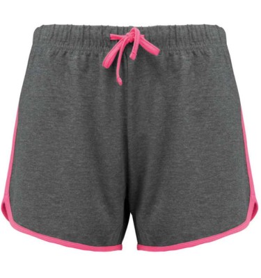 Grey heather/fluorescent pink