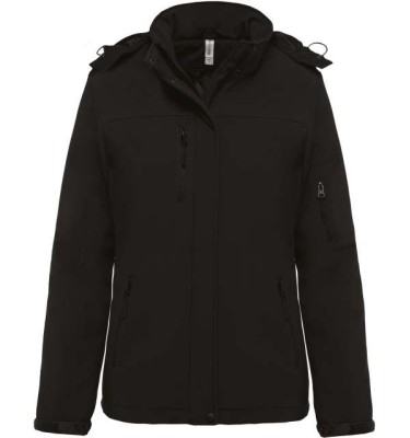 LADIES’ HOODED SOFTSHELL LINED PARKA