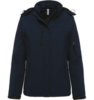 LADIES’ HOODED SOFTSHELL LINED PARKA