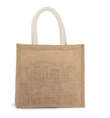 JUTE CANVAS TOTE - MEDIUM