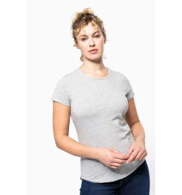 LADIES' SHORT-SLEEVED CREW NECK T-SHIRT