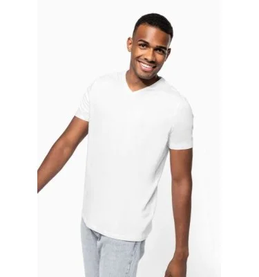 MEN'S SHORT-SLEEVED V-NECK T-SHIRT