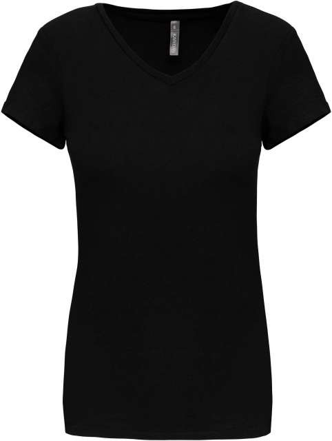 LADIES' SHORT-SLEEVED V-NECK T-SHIRT
