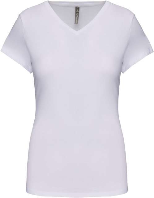 LADIES' SHORT-SLEEVED V-NECK T-SHIRT