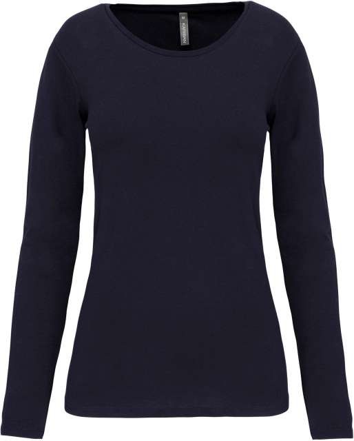 LADIES LONG-SLEEVED CREW NECK T-SHIRT