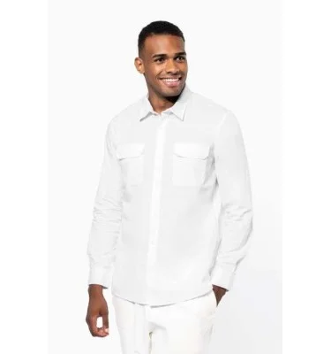 MEN'S LONG-SLEEVED SAFARI SHIRT