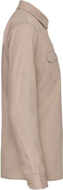 LADIES' LONG-SLEEVED SAFARI SHIRT