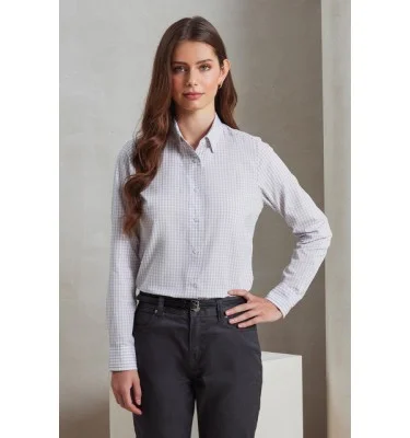 'MAXTON' CHECK WOMEN'S LONG SLEEVE SHIRT