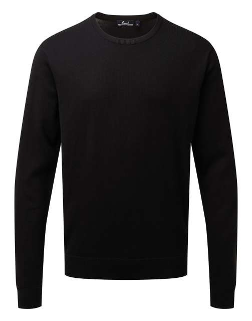MEN'S CREW NECK COTTON RICH KNITTED SWEATER