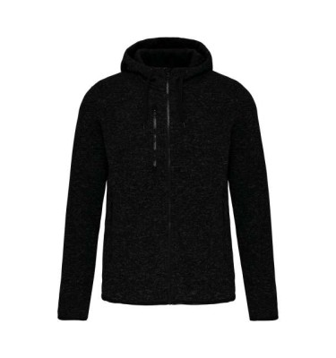 MEN'S HEATHER HOODED JACKET