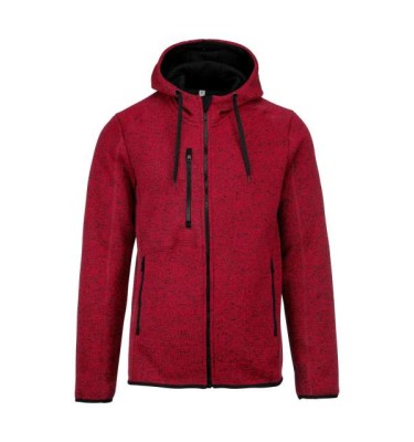 MEN'S HEATHER HOODED JACKET