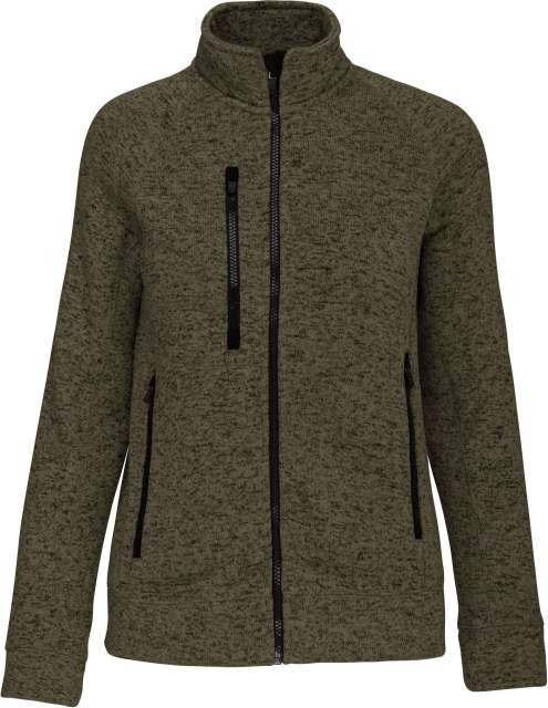 LADIES' FULL ZIP HEATHER JACKET