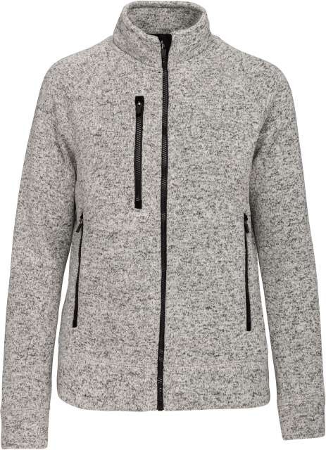 LADIES' FULL ZIP HEATHER JACKET