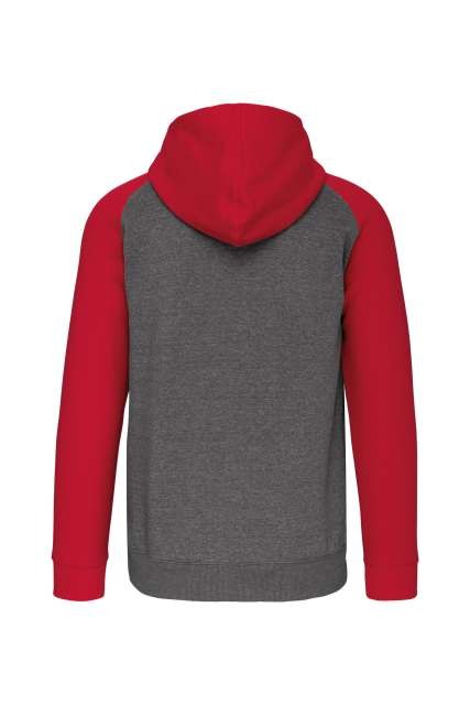 UNISEX TWO-TONE ZIPPED HOODED FLEECE JACKET