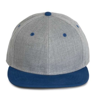 Light grey heather/royal blue
