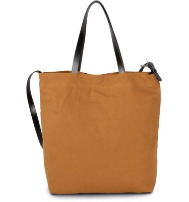 HANDBAG WITH LEATHER SHOULDER STRAP