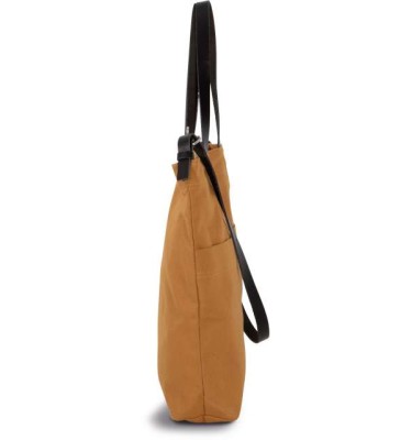 HANDBAG WITH LEATHER SHOULDER STRAP