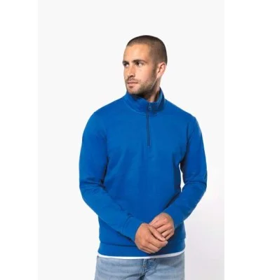 ZIP NECK SWEATSHIRT