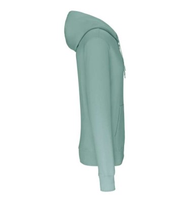 MEN'S ECO-FRIENDLY HOODED SWEATSHIRT WITH ZIP FASTENING