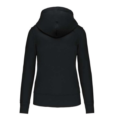 LADIES' ECO-FRIENDLY ZIPPED HOODED SWEATSHIRT