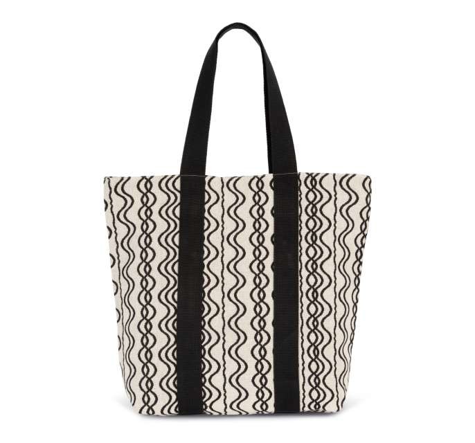 RECYCLED SHOPPING BAG - WAVY PATTERN