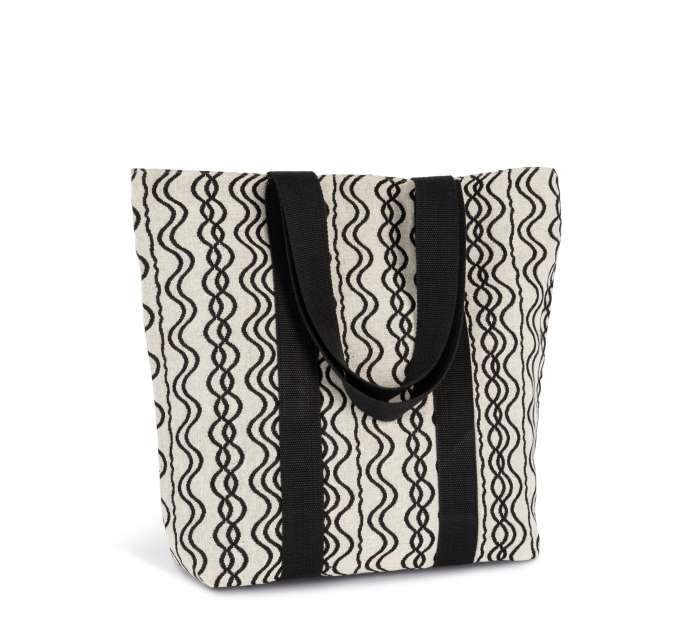 RECYCLED SHOPPING BAG - WAVY PATTERN