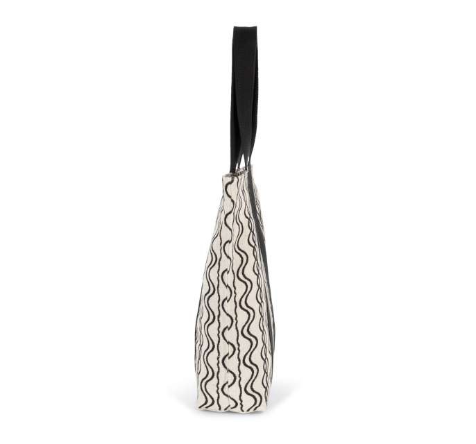 RECYCLED SHOPPING BAG - WAVY PATTERN