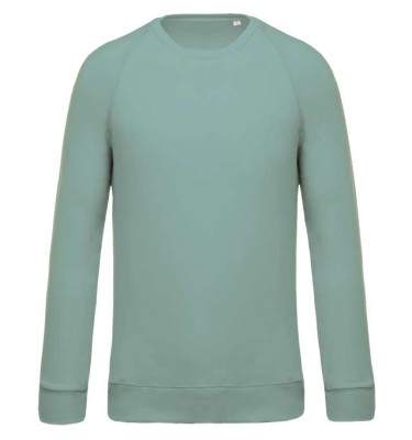 MEN'S ORGANIC COTTON CREW NECK RAGLAN SLEEVE SWEATSHIRT