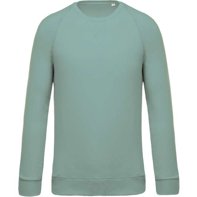 MEN'S ORGANIC COTTON CREW NECK RAGLAN SLEEVE SWEATSHIRT