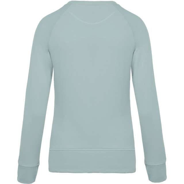 LADIES’ ORGANIC COTTON CREW NECK RAGLAN SLEEVE SWEATSHIRT