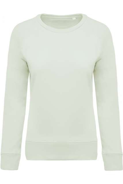 LADIES’ ORGANIC COTTON CREW NECK RAGLAN SLEEVE SWEATSHIRT