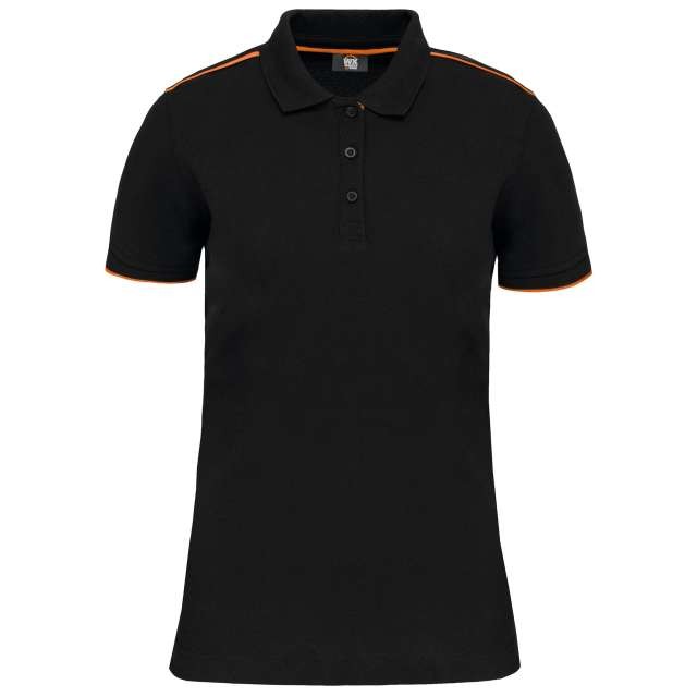 LADIES' SHORT-SLEEVED CONTRASTING DAYTODAY POLO SHIRT