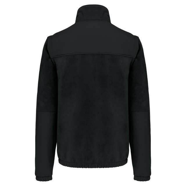 FLEECE JACKET WITH REMOVABLE SLEEVES