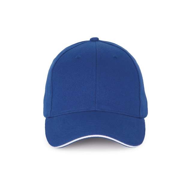CAP WITH CONTRASTING SANDWICH PEAK - 6 PANELS