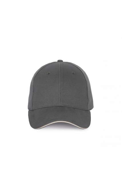 CAP WITH CONTRASTING SANDWICH PEAK - 6 PANELS