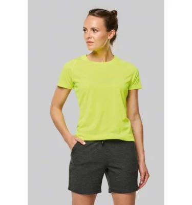 LADIES' RECYCLED ROUND NECK SPORTS T-SHIRT