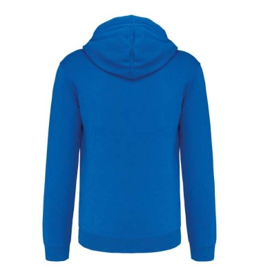 MEN'S CONTRAST HOODED FULL ZIP SWEATSHIRT