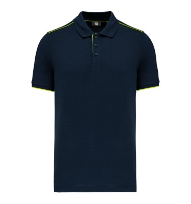 Navy/fluorescent yellow