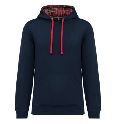 Navy/red tartan