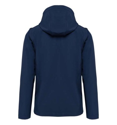UNISEX 3-LAYER SOFTSHELL HOODED JACKET WITH REMOVABLE SLEEVES