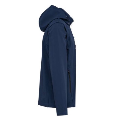 UNISEX 3-LAYER SOFTSHELL HOODED JACKET WITH REMOVABLE SLEEVES
