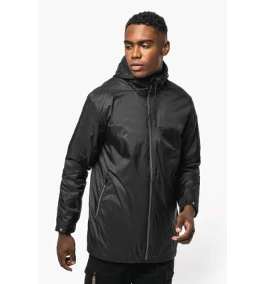 UNISEX HOODED JACKET WITH MICRO-POLARFLEECE LINING