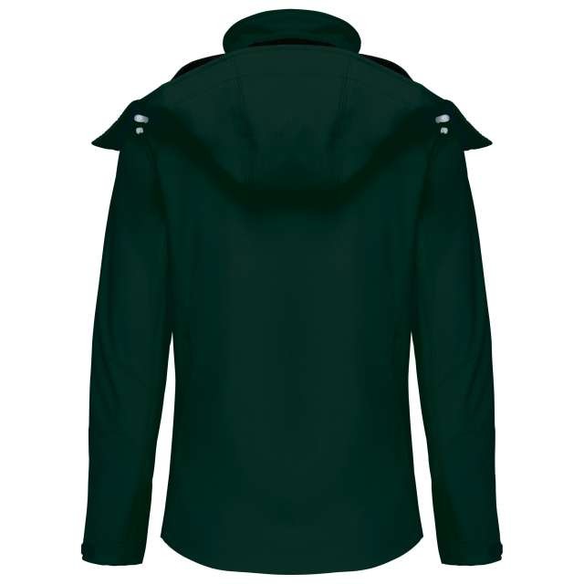 LADIES' DETACHABLE HOODED SOFTSHELL JACKET