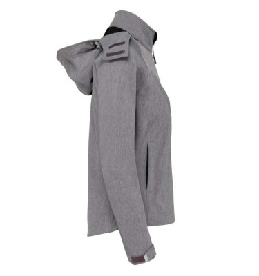 LADIES' DETACHABLE HOODED SOFTSHELL JACKET