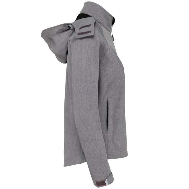 LADIES' DETACHABLE HOODED SOFTSHELL JACKET