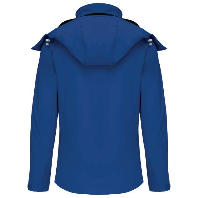 LADIES' DETACHABLE HOODED SOFTSHELL JACKET