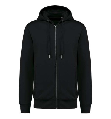 UNISEX ECO-FRIENDLY FRENCH TERRY ZIPPED HOODED SWEATSHIRT