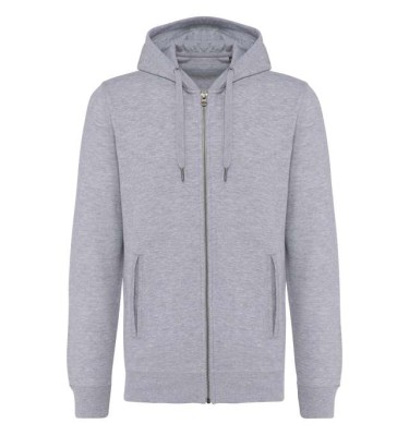 UNISEX ECO-FRIENDLY FRENCH TERRY ZIPPED HOODED SWEATSHIRT
